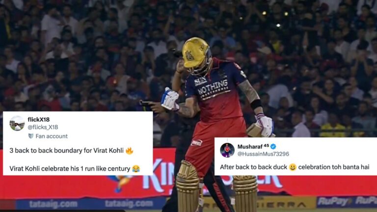 Virat Kohli’s Hilarious Celebration After Scoring First Run vs KKR Goes Viral