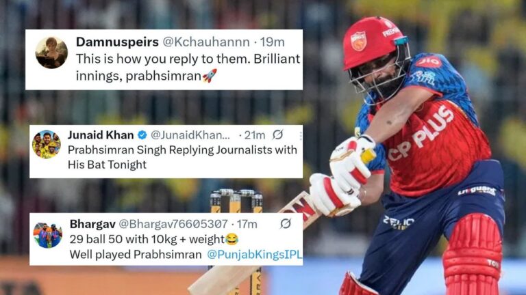 Prabhsimran Singh’s 29-Ball Fifty: An Epic Reply to Weight Rumors
